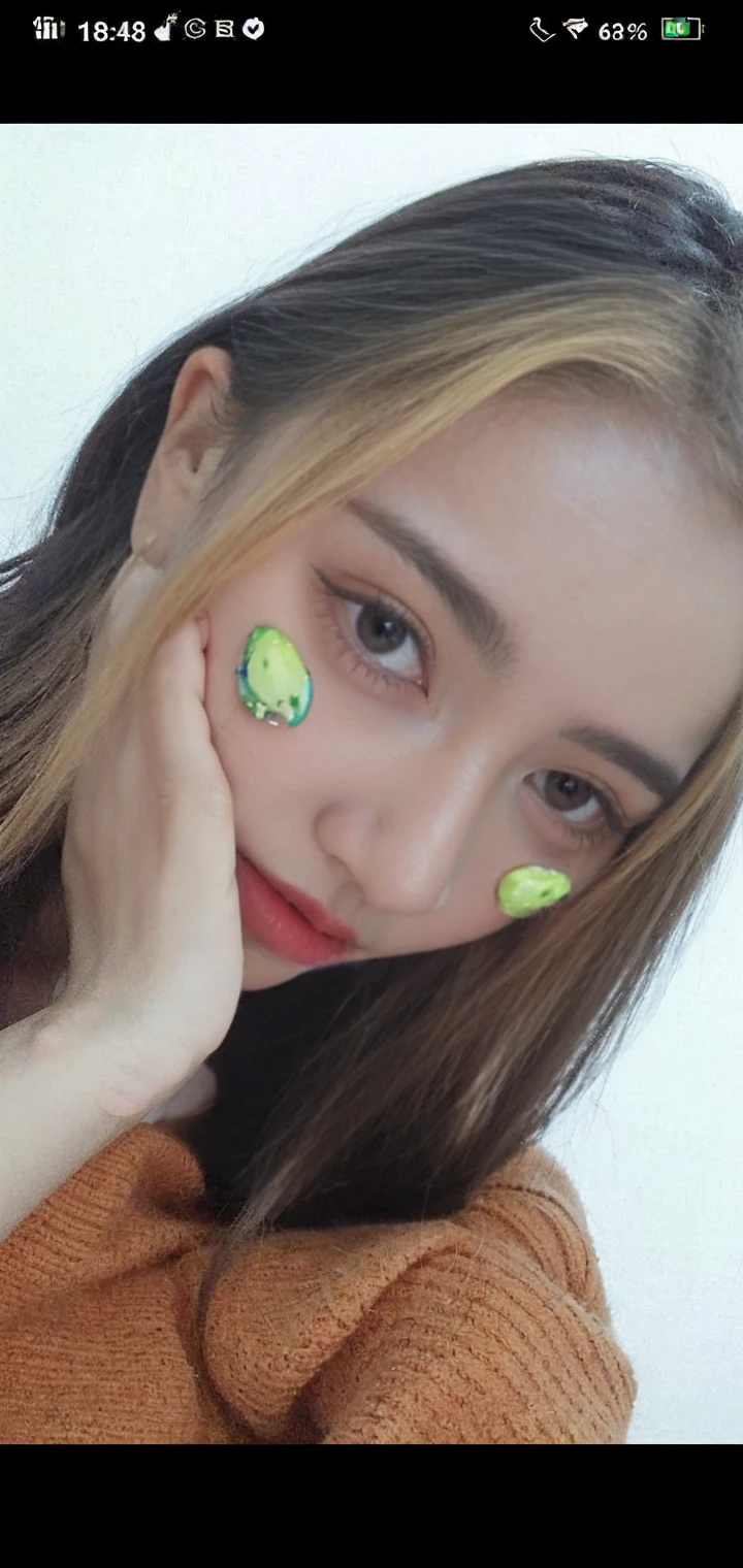 21yo girl, pink hair, (twintail Hair). Bitting her lower lip while closing her eye,Wearing white oversize t-shirt,, show shoulders, cleavage, show big thigh, natural big brseast,hands holding breasts,plumpy body, doggy pose