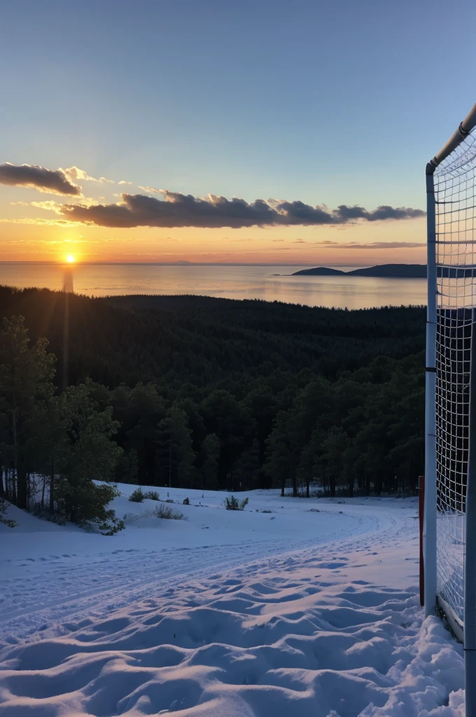 Pic of sunrise with the new goal
