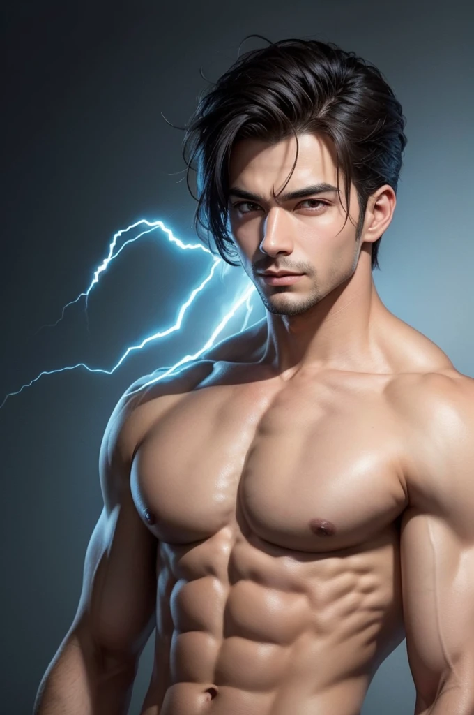 Make a handsome guy with super natural powers