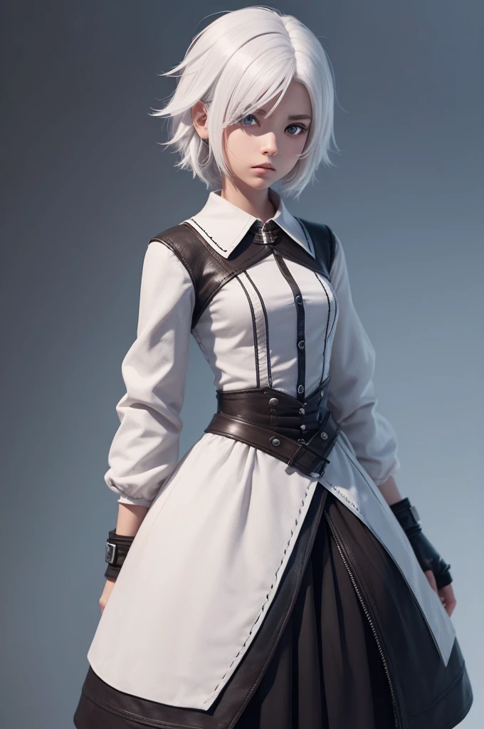 I wanted a small character with white hair and modeled after a game