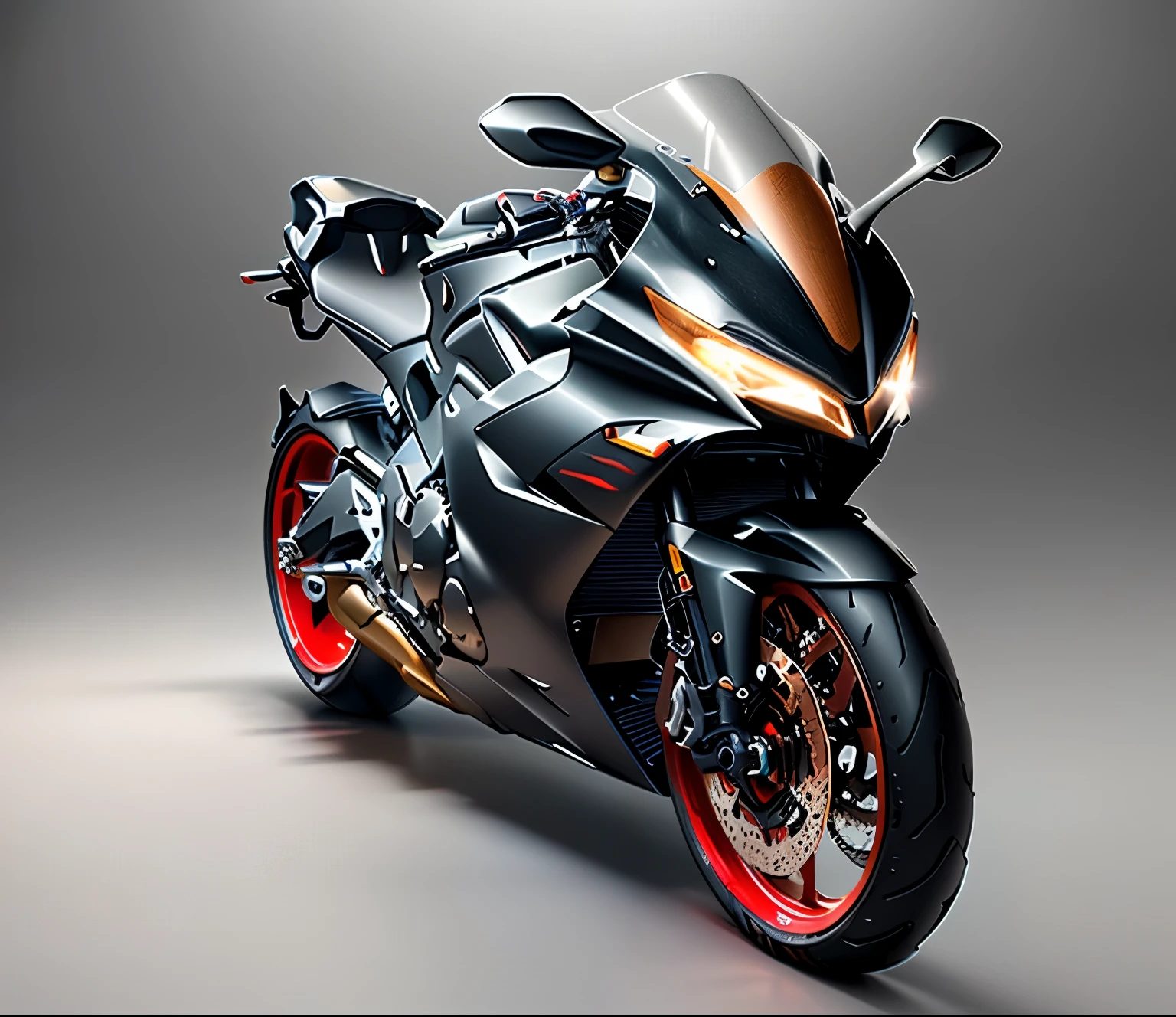 arafed motorcycle with a red rim and a black body, motorcycle concept art, 3D Rendering, 3D Rendering N-9, futuristic motorcycle, Airbrush Rendering, daniel maidman octane rendering, 3d rendering octane, 3d rendering octane, Cycle Rendering, motorcycle, Loop 3D rendering, Extreme Rendering, concept mask, black octane rendering, Rendering in KeyShot