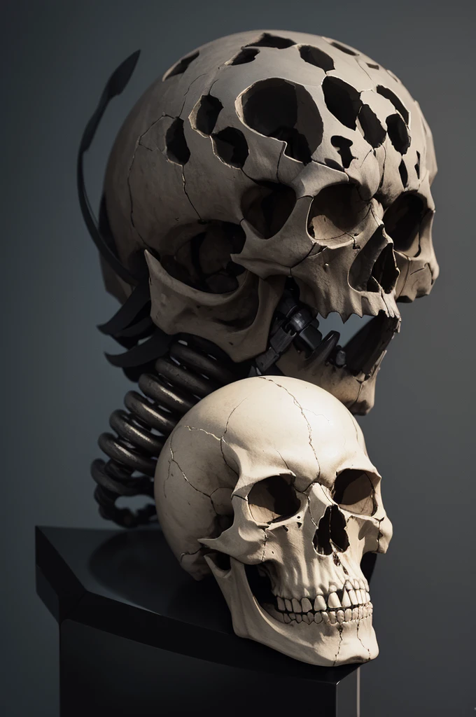 An NFT mechanical skull
