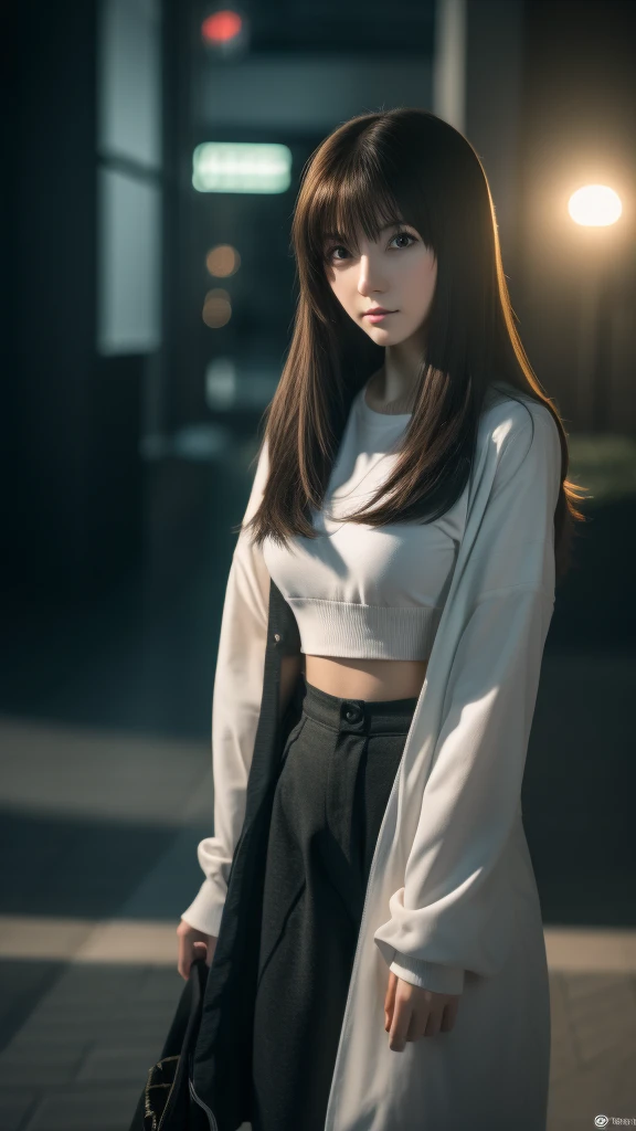 full body, Serious face, (masterpiece), best quality, expressive eyes, perfect face, anime girl, Fate/Stay Night anime, Rin Tohsaka anime, Rin Tohsaka Fate/Stay Night HDR (High Dymanic Range), Ray Tracing, Super resolution, Unreal 5, Subsoil Scatter, PBR Textures, Post Processing, Anisotropic filtering, Depth of Field, High Sharpness and Sharpness, Multilayer Textures, Surface shading, Precise simulation of light-material interactions, Perfect ratios, Octane rendering, duotone illumination, low ISO, white balance, Rule of thirds, Wide aperture, 8K RAW, high-efficiency sub-pixels, sub-pixel convolution, glow particles