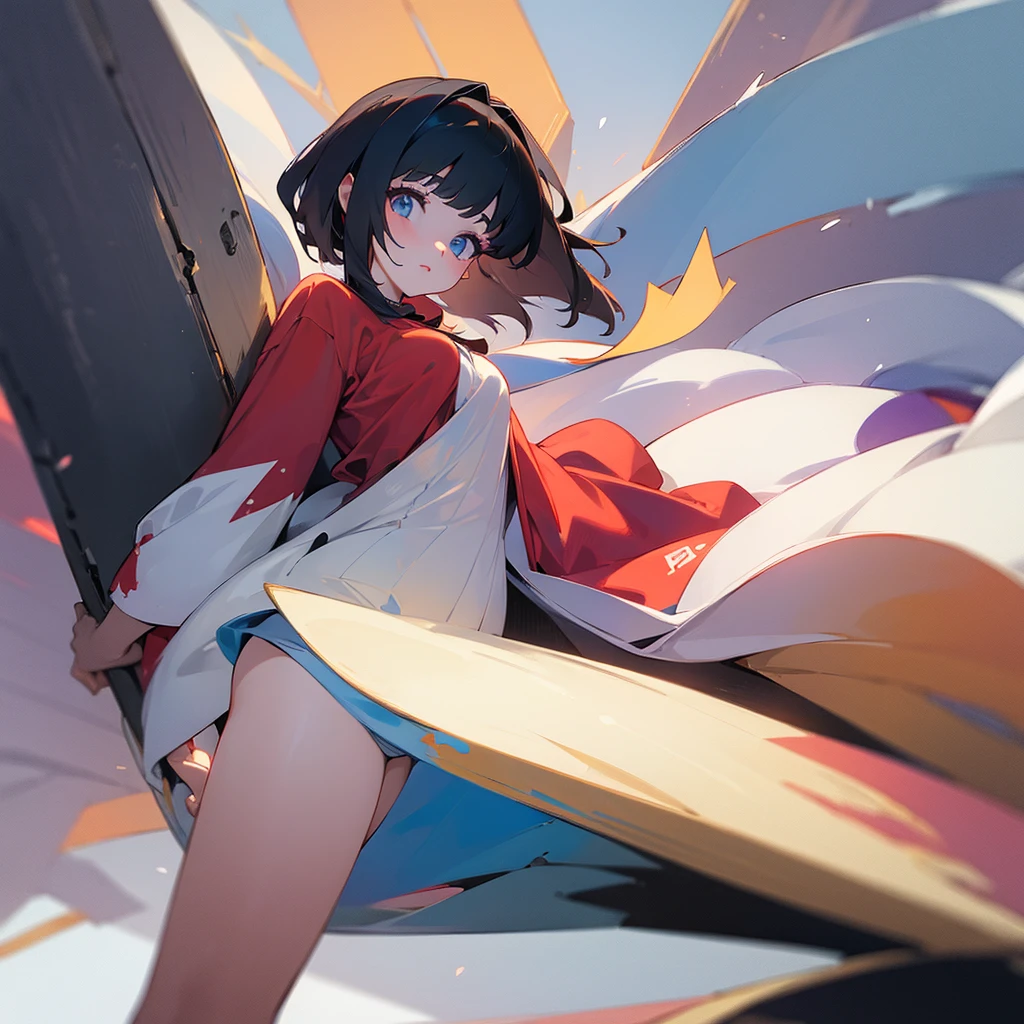 (64k:1.4), masterpiece, best quality, 8k, (hd:1.4), 1 girl, beautiful eyes, casual clothes, side body