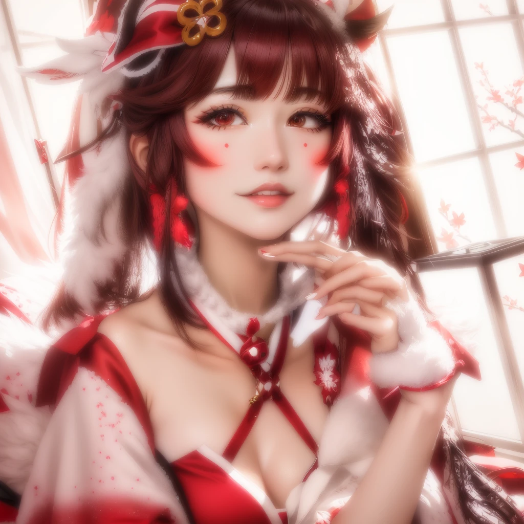 araffe dressed in a red and white outfit posing for a picture, anime girl cosplay, anime cosplay, cosplay, reimu hakurei, cosplayer, ayaka cosplay, ayaka genshin impact, professional cosplay, cosplay photo, keqing from genshin impact, japanese goddess, zhongli from genshin impact, onmyoji