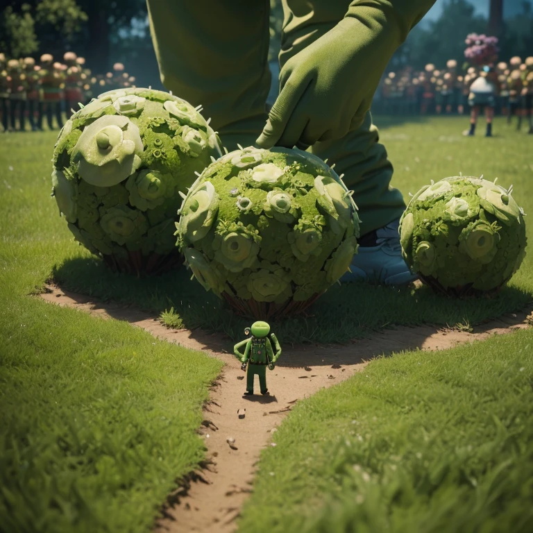 (game, "Plants vs. Zombies"), close up, full body, (Photography), panoramic view, award-winning, cinematic still, emotional, vignette, dynamic, vivid, (masterpiece, best quality, Professional, perfect composition, very aesthetic, absurdres, ultra-detailed, intricate details:1.3)