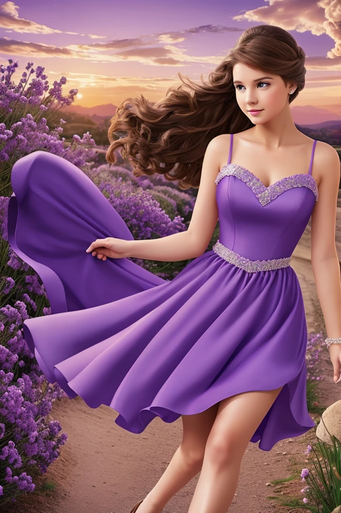 create a cover for a Wattpad book, which is about the story of Cinderella in a purple dress and brown hair.
than the simple cover with animated images, for an adult audience