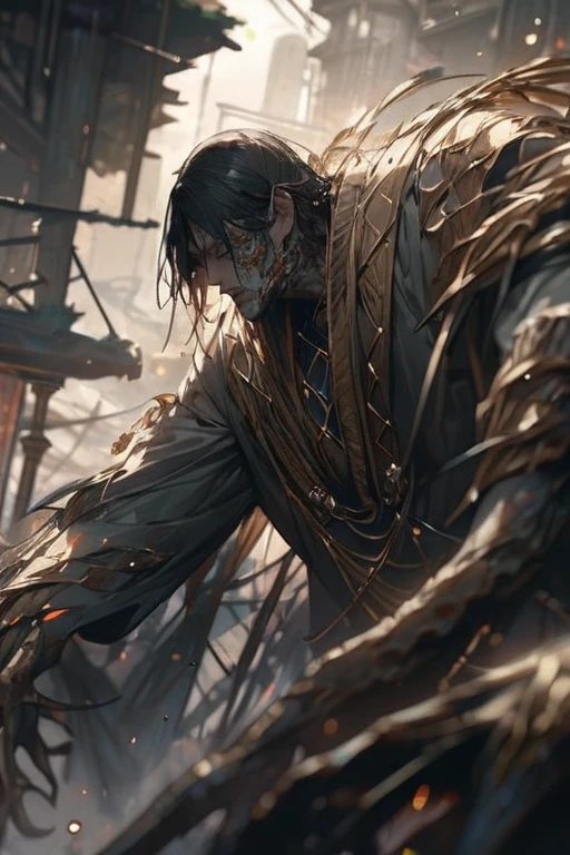 ((Best quality)), ((masterpiece)), (detailed), The crane man
