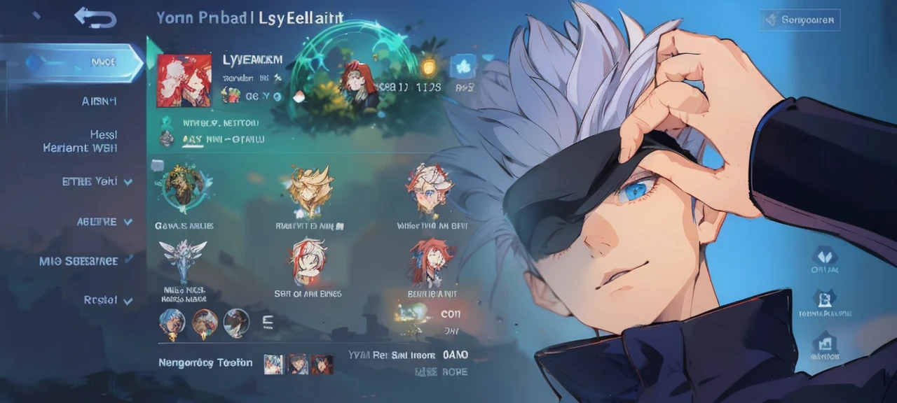Young 20s handsome elf ,man, long red and white hair, wearing black wizard outfit, with serious face, blue eyes, character, anime, RPG, hand-drawn, high details, medieval city background