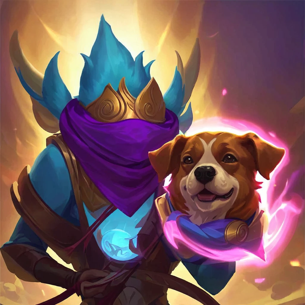 I want an icon of a character with his pet