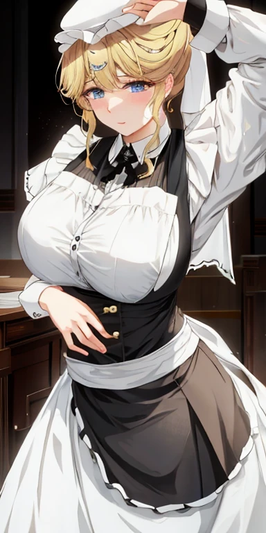 Hilda Valentine Goneril, white blouse, black skirt, Garreg Mach uniform, masterpiece, large breasts, invisible body, no humans, only clothes, sexy pose, detailed clothes, visible underwear 