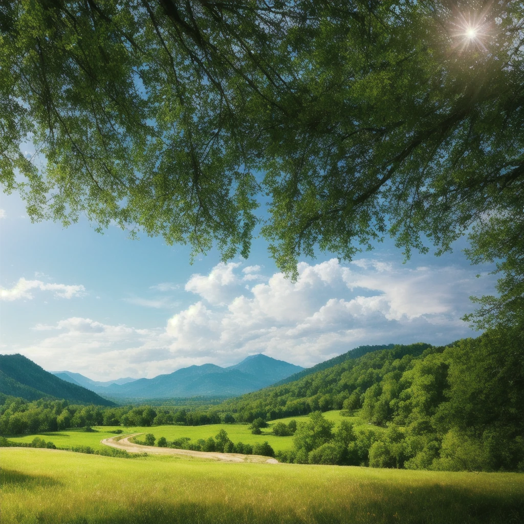 masterpiece, Ultimate quality, Cg unity 8k wallpaper, Ultra-delicate, Beautiful sky and clouds, Rich natural scenery,Green Trees, Snow Mountain, Beautiful white mountains, No one is seen, beautiful landscape, Won a photography competition, Background blur, Full depth, HDR High Dynamic Range, Real recovery, complex, Extreme details, Dramatic, Perfect presentation of the mid-course art style.