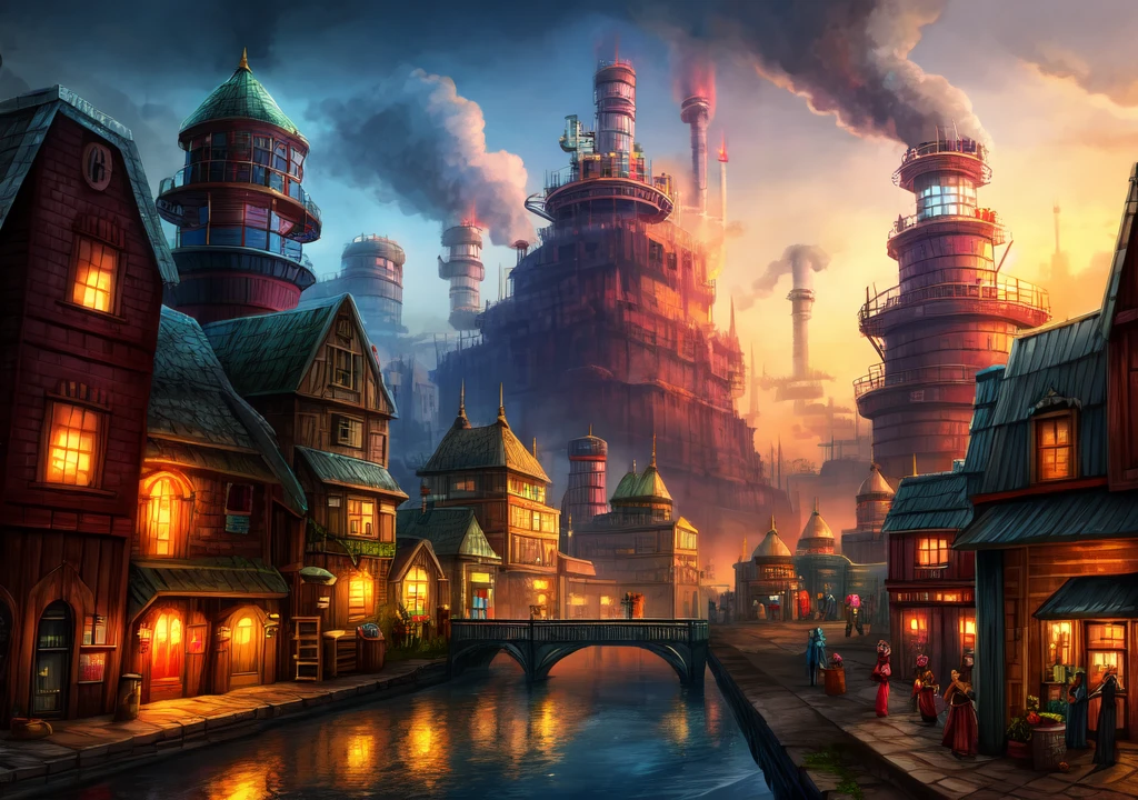 industrial city of fantasy 

