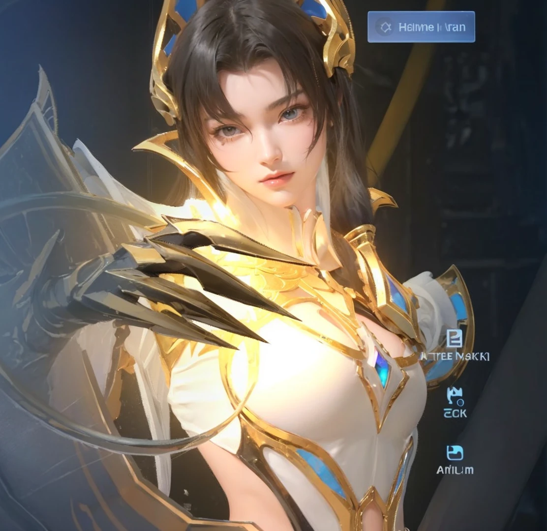 1girl, depth of field, official art, unity 8k wallpaper, ultra detailed, illustration, beautiful and aesthetic, masterpiece, best quality, knight, (big breasts), (milf, mature female), (black armor, armor, breastplate), beautiful face, (long hair, black hair,  very straight hair:1.4, hime cut:1.4), blue eyes, cowboy shot, glowing skin, back lighting, athletic figure, muscular female, curvy, wide hips, colorful, looking at viewer, Hyperrealistic, gradient background, dark background, outline, fantasy, from the front, watercolor, traditional media, (chromatic aberration, intricate details)