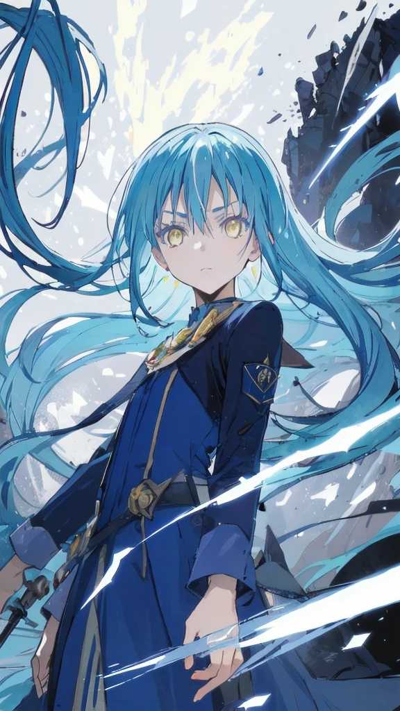 {{{masterpiece}}}, {{{best quality}}}, {{ultra-detailed}}, {illustration}, {{an extremely delicate and beautiful}}, A vibrant color palette is used,{{{ the neon colors in the background}}}, Reflections and prismatic effects can be seen in the character's hair and background, expression is serious,combat uniform, hair and clothes sway in the wind, The light effects are skillfully used, magical atmosphere, The background is filled with shining lines and colorful shards of light, the movement of energy, realistic, japan anime taste, yellow eyes that charm everyone in the world, Straight hair, the whole body, {{{dynamic angle}}}, wide shot, {{{very wide shot}}}, (ultra details),anime colored,2D,glowify,