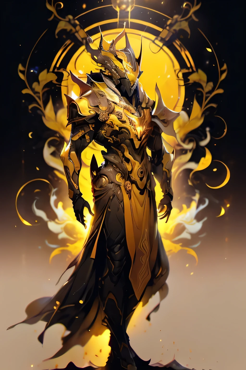 Fascinating picture of an unusual object, Describe vividly, Unusual images of objects in the sun. The blade is bright and vibrant, Create a warm, Ethereal light on the stone floor. The flame swirls gracefully around the blade, Show its power. In the background, A small waterfall, Casting Warmth, The scene was shining with golden light. Large aperture, Low light, Macro