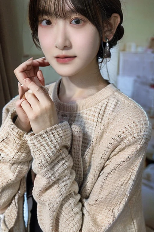 Highest quality、masterpiece、High sensitivity、High resolution、Detailed Description、Slender women、Slim Body、high school girl、smile