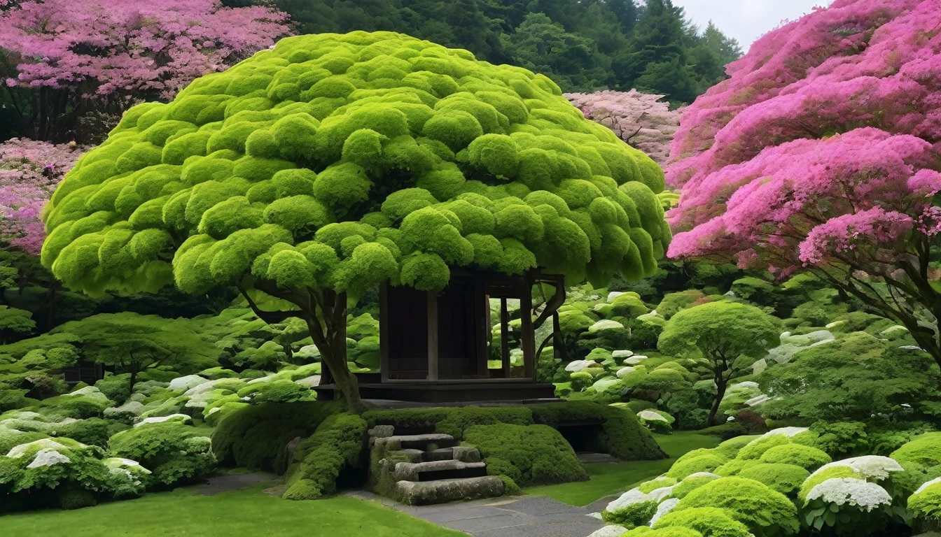 Girl Valley Japanese Temple moss hydrangea