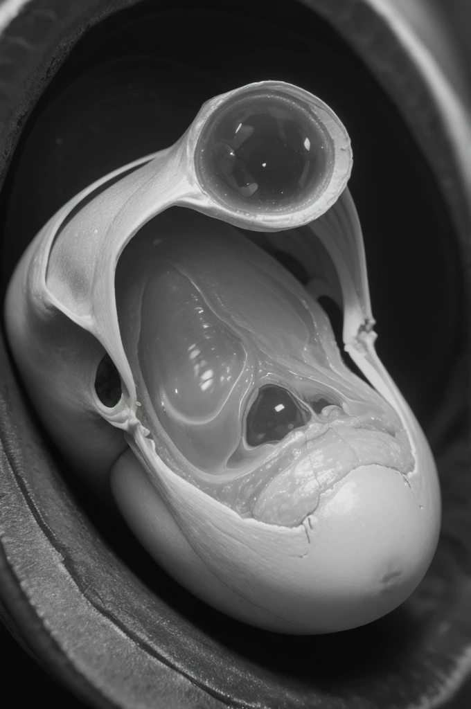 Fetus developing in the mother's womb