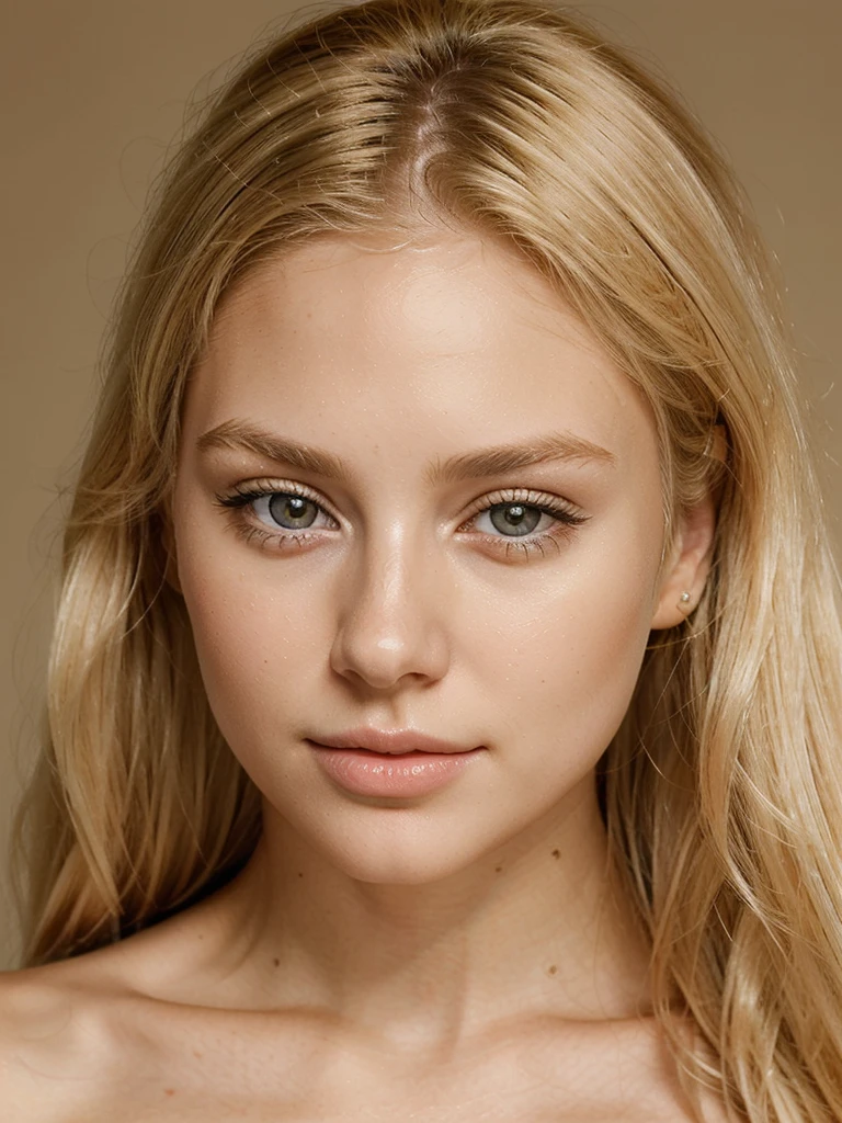 Beautiful blonde girl close-up portrait, Stunning blonde woman face detail, Elegant young woman with blonde hair, Natural beauty blonde girl headshot, Captivating blonde-haired girl close-up, Glamorous blonde model portrait, Lovely blonde girl with striking eyes, Blonde-haired girl with flawless skin, Close-up of a pretty blonde face, Charming brunette girl with soft features