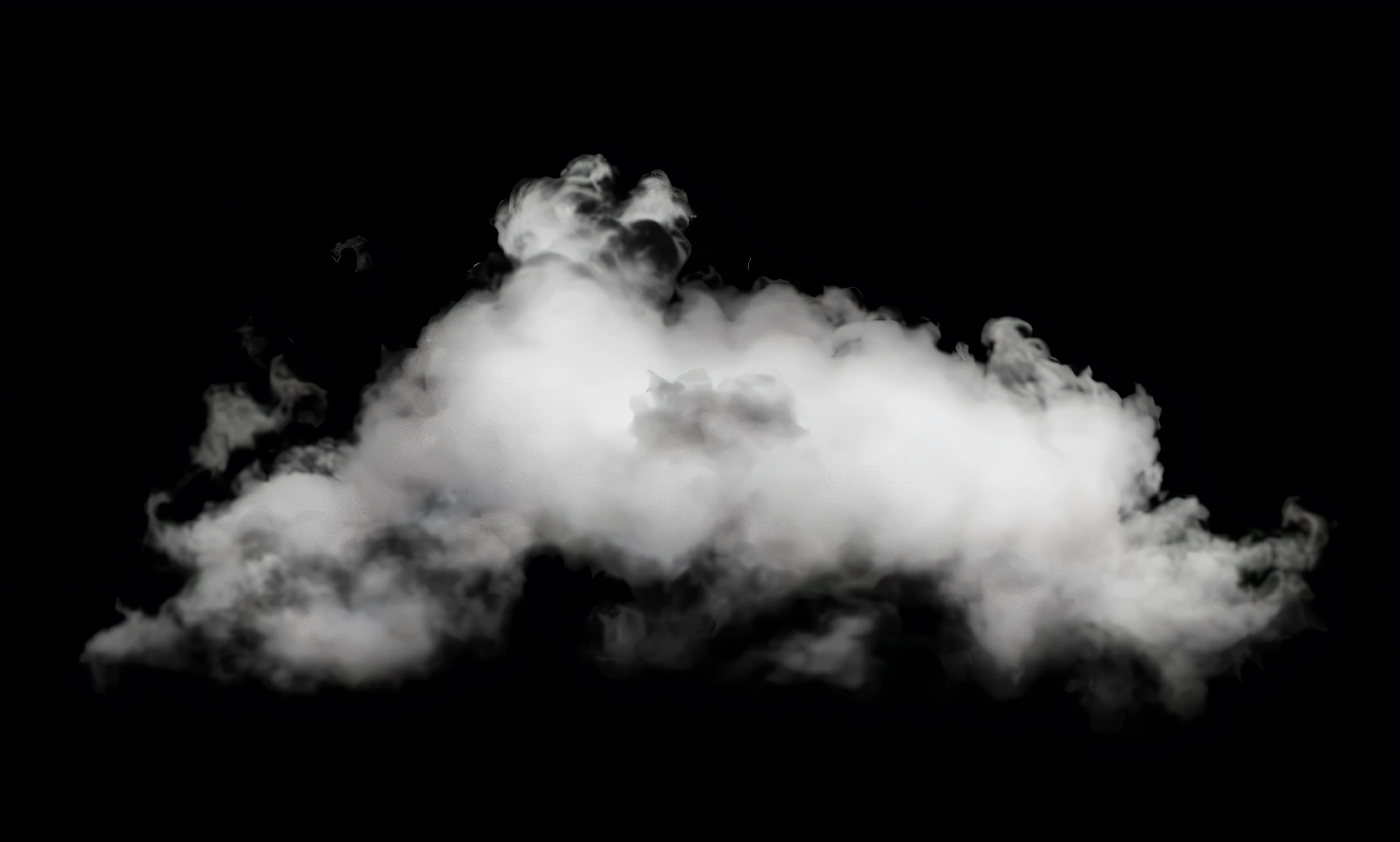 a close up of a Smoke cloud on a black background, volumetric smoke and fog, vapor clouds, melting of volumetric smoke and mist, volumetric fog and smoke, volumetric clouds and fog, wispy volumetric smoke and fog, clouds of smoke, Smoke and clouds, Smoke cloud, Smoke cloud, white smoke atmosphere, Dense Volumetric Fog