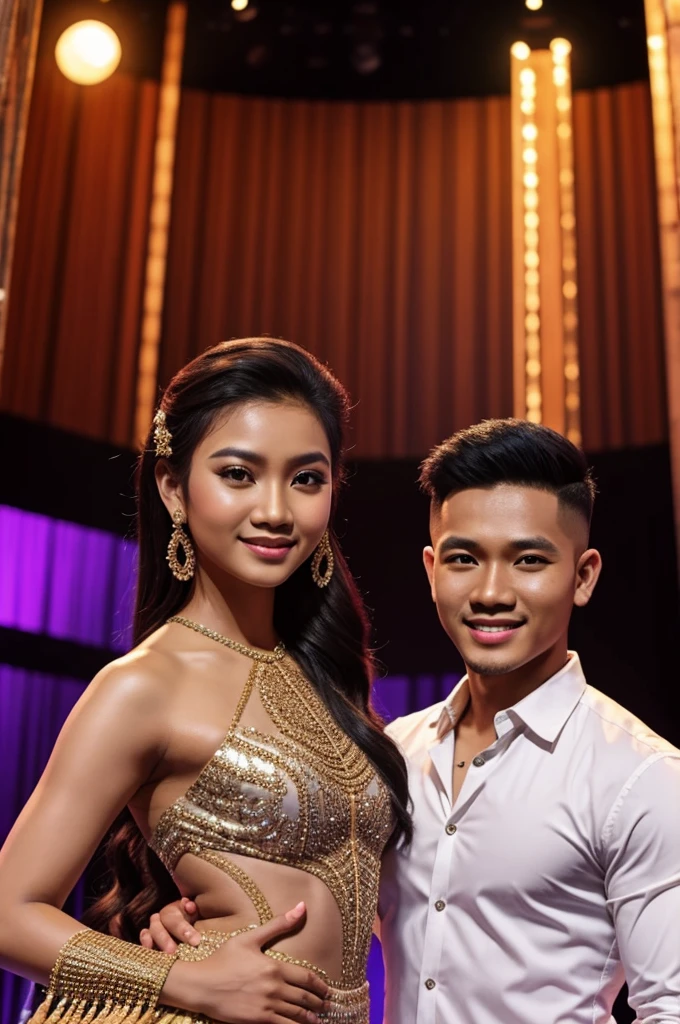 arthur nery, the filipino singer, with bini colet the filipino dancer together 