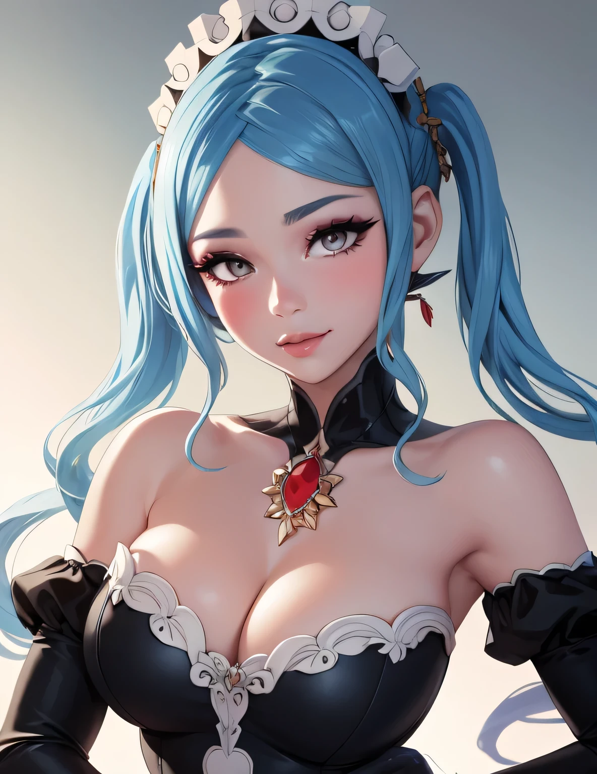 feflora, red gem, maid headdress, maid outfit, maid headdress, maid outfit, white apron, white apron, black thighhighs, high heels, (masterpiece, best quality, 8k, HD, ultra-detailed), realistic style, garden 2.0, looking at viewer 2.0, blushing, beautiful eyes, facing camera 2.0, face shot 2.0, face shot 2.0, face shot 2.0, close up shot 2.0, very sexy smile 2.0, very luscious lips 2.0, facing camera 2.0, very heavy eyeshadow 2.0, very heavy makeup 2.0, very thick lips 2.0, very glossy lips 2.0, very pouty lips 2.0, lustrous skin 2.0, shiny skin 2.0, very beautiful 2.0, very curvy 2.0, very sexy 2.0, very thick 2.0, skindentation 2.0, very sexy smile 2.0, very luscious lips 2.0, face shot 2.0, facing camera 2.0, very heavy eyeshadow 2.0, very heavy makeup 2.0, round face, very thick lips 2.0, very glossy lips 2.0, very pouty lips 2.0, lustrous skin 2.0, shiny skin 2.0, very beautiful 2.0, very curvy 2.0, very sexy 2.0, very thick 2.0, very gigantic lips 2.0, very sexy smile 2.0, very luscious lips 2.0, very heavy eyeshadow 2.0, very heavy makeup 2.0, round face, very thick lips 2.0, very glossy lips 2.0, very pouty lips 2.0, lustrous skin 2.0, shiny skin 2.0, very beautiful 2.0, very curvy 2.0, very sexy 2.0, very thick 2.0, very toned 2.0, very sexy smile 2.0, very luscious lips 2.0, very toned 2.0, very toned 2.0, very sexy smile 2.0, very luscious lips 2.0, wide hips 2.0, very gigantic thighs 2.0, very small waist 2.0, very thick thighs 2.0, skindentation 2.0, very heavy eyeshadow 2.0, very heavy makeup 2.0, round face, very thick lips 2.0, very glossy lips 2.0, very pouty lips 2.0, lustrous skin 2.0, shiny skin 2.0, very beautiful 2.0, very curvy 2.0, very sexy 2.0, very thick 2.0, very gigantic breasts 2.0, very sexy 2.0, very gigantic lips 2.0,, very thick thighs 2.0, hourglass waist 2.0, face shot 2.0, very close up shot 2.0, face shot 2.0, very close up shot 2.0, face shot 2.0, very close up shot 2.0, very close up shot