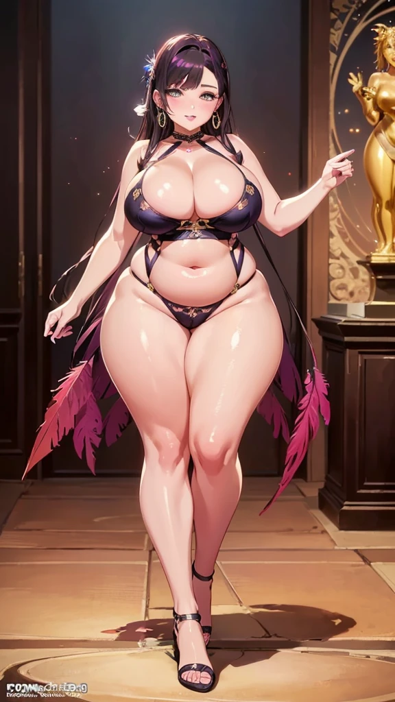 Women with Big Breasts, bionde, colored feather, metal ornaments, colored Flowers, particle, Light, (masterpiece, 最high quality, 最high quality, Official Art, Beautiful and aesthetic:1.2), (1 girl:1.3), Very detailed,(Fractal Art:1.1),(colorful:1.1)(Flowers:1.3),Most detailed,(Dynamic pose), (Abstract background:1.3), (Shiny skin), (Many colors :1.4), ,(Earrings:1.4), (feather:1.4),masterpiece, 最high quality, 30~40 years, Full Body Shot, Mature Woman, Beautiful Mature Woman,Captivating smile, Thick lips, Plump lips, blush, Looking at the audience, Provocative expression, Cleavage, Plump、Curvy Hips、Attractive face、Mischievous face、An inviting gaze、Expressing emotions,Standing position、Gorgeous accessories and various hairstyles,Gold headband,Ample breasts,Uneven buttocks,Greek clothing,Tulle covers the chest,perfect balance, Detailed clothing details,temple,marble,Statue of God,cinematic Lighting, Film Grain, contrast of Light and dark, 8K, masterpiece, Very detailed, Attention to detail, high quality, High resolution, masterpiece, 最high quality, Very detailed, Big Breasts, Are standing, Cowboy Shot, Looking at the audience, Outdoor, blush, 1 girl, (masterpiece:1.3), (High resolution), (8K), (Very detailed), Perfect Face, Beautiful eyes and face, (((最high quality))), (Very detailed), Detailed face and eyes, (alone), High resolution、Beautiful eyes,(((Sexy pose)))、(((Full body depiction)))