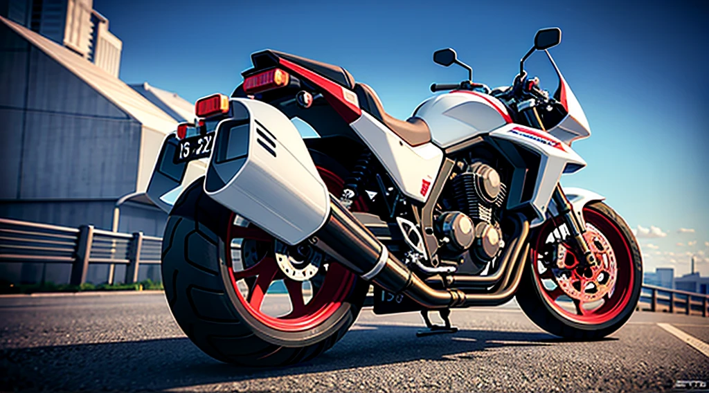 best quality, Ultra-high resolution, Large displacement motorcycle, Mecha, , Science Fiction