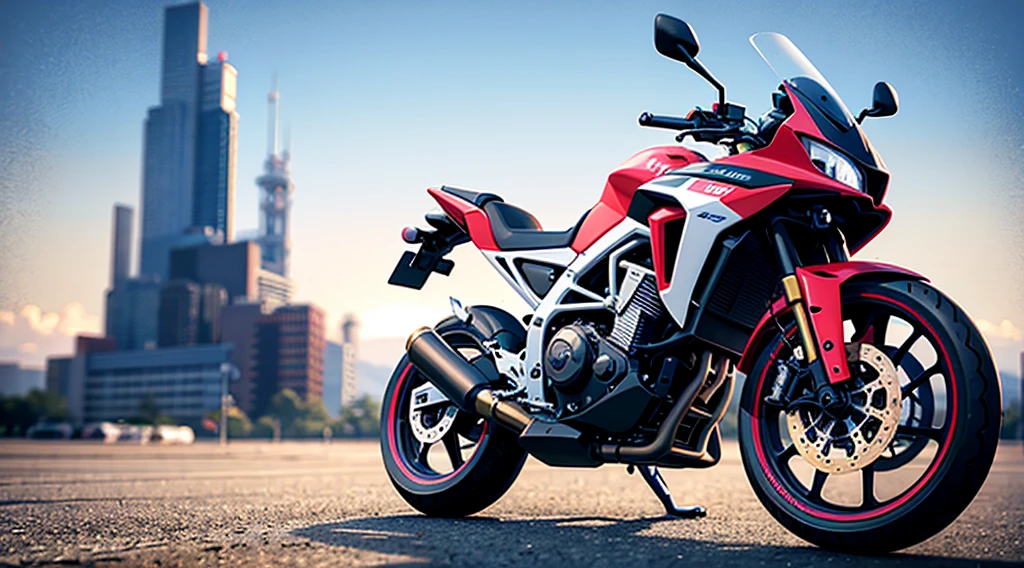 best quality, Ultra-high resolution, Large displacement motorcycle, Mecha, , Science Fiction