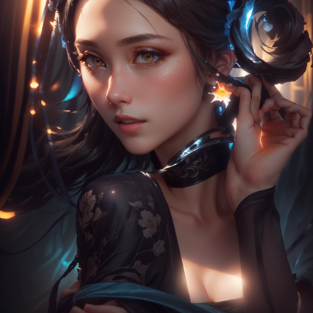 masterpiece, best quality, (Extremely detailed CG unity 8k wallpaper), (best quality), (Best Illustration Award), (The best shadow), absurd, Realistic lighting, (abyss), Beautiful and delicate light, Artworks by Peter Mohr Bacher,