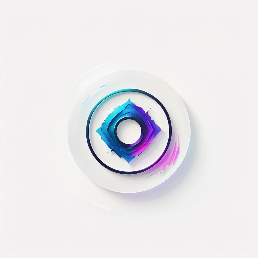 a beautiful detailed digital painting of  a circle logo, centered composition, highly detailed, dynamic brush strokes, vibrant colors, glossy surface, elegant typography, minimal background, clean design, photorealistic, cinematic lighting, 8k, masterpiece