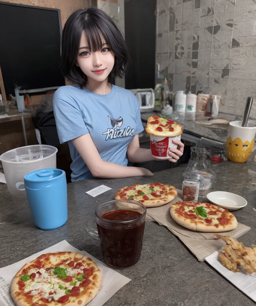 Company name is KIBELICIA, advertise with pizza or esfiha