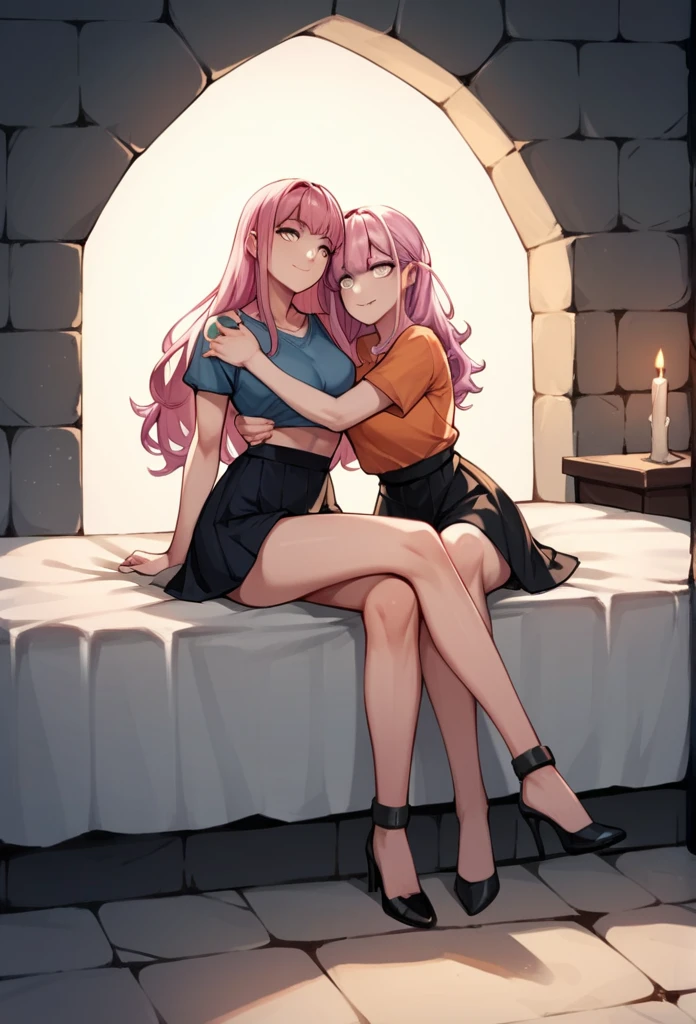 hANDSOME OLDER PINK HAIRED WOMAN HAVING SEX WITH A MALE OLDER MATURE BLONDE ELF WITH GREEN EYES AND LONGER HAIR, MAKING OUT, BLUSHING, GROPING, HAVING SEX , PREGNANT