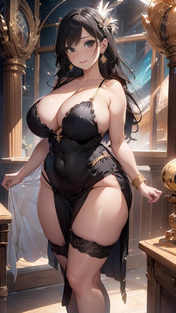 The best masterpiece ever、🌟Beauty, 3D 2 dimensions, rich, bionde, skirt, stockings, high heels, Star、(Highly detailed CG Unity 8K wallpaper),(masterpiece), (highest quality), (Super detailed), (best work),(best shadow), (sharp eyeliner, eye shadow, fine eye:1.1), (超High resolution,realistic,realistic),(8K,Raw photo),mature woman、sensual curves、huge breasts、thighs、bubble、Ass masterpiece, full body shot, Beautiful woman, enchanting smile, thick lips, plump lips, blush, looking at the viewer, provocative expression, Beautiful hairstyle, cleavage, Plump、curvy hips、attractive face、sexy dress、an inviting gaze、expression of emotions、(((erotic dress)))、gorgeous accessories 、Women with Big Breasts, golden hair, colored feather, metal ornaments, colored flowers, particle, light, (1 girl:1.3),(Fractal Art:1.1),(colorful:1.1)、(flowers:1.3),most detailed,(tangled:1.2), (dynamic pose), (abstract background:1.3), (shiny skin), (lots of colors :1.4), ,(earrings:1.4), (feather:1.4),masterpiece, highest quality, Super detailed, 30~40 years, full body shot, beautiful 、different hairstyles,gold headband,plump breasts,beautiful butt,greek clothing,Tulle covers the chest,perfect balance, Costume Details Details,marble,cinematic lighting, film grain, high detail, openwork decoration,(((Colorful high-end dresses)))、(((Anatomically correct body))) ,big breasts,cowboy shot, blush, (((1 girl))), perfect face, (((highest quality))), (Super detailed), detailed face and eye, (alone), High resolution、beautifuleye,(((sexy pose)))、(((Well-formed big breasts)))、((beautiful eye))、luxury、(((超High resolution)))、(((detailed description)))、(((Chubby body type)))、(((Body parts that correspond to anatomical structures)))、Beautiful long eyelashes、Balanced body type,The legs and arms are just the right size、Fishnet tights、glamorous、(((Clear white and black eye)))、lipstick、Sparkling、(Undistorted face, eye, body)、jewelry、gem、(Long and curled beautiful eyelashes)、(((Well-balanced beautiful breasts)))、(transpare