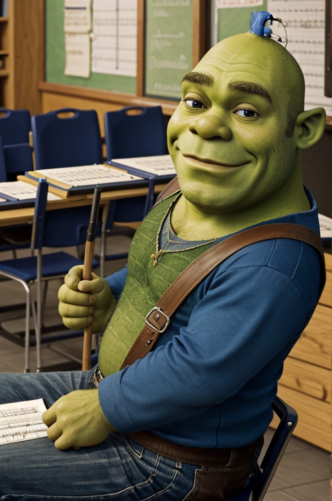Music classes with Shrek as teacher