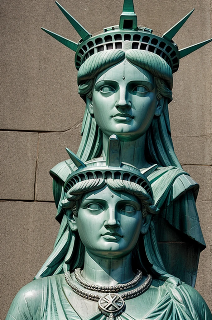 Statue of Liberty Eve Woman Crown Swastika