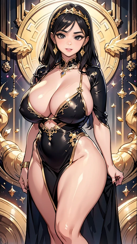 The best masterpiece ever、🌟Beauty, 3D 2 dimensions, rich, bionde, skirt, stockings, high heels, Star、(Highly detailed CG Unity 8K wallpaper),(masterpiece), (highest quality), (Super detailed), (best work),(best shadow), (sharp eyeliner, eye shadow, fine eye:1.1), (超High resolution,realistic,realistic),(8K,Raw photo),mature woman、sensual curves、huge breasts、thighs、bubble、Ass masterpiece, full body shot, Beautiful woman, enchanting smile, thick lips, plump lips, blush, looking at the viewer, provocative expression, Beautiful hairstyle, cleavage, Plump、curvy hips、attractive face、sexy dress、an inviting gaze、expression of emotions、(((erotic dress)))、gorgeous accessories 、Women with Big Breasts, golden hair, colored feather, metal ornaments, colored flowers, particle, light, (1 girl:1.3),(Fractal Art:1.1),(colorful:1.1)、(flowers:1.3),most detailed,(tangled:1.2), (dynamic pose), (abstract background:1.3), (shiny skin), (lots of colors :1.4), ,(earrings:1.4), (feather:1.4),masterpiece, highest quality, Super detailed, 30~40 years, full body shot, beautiful 、different hairstyles,gold headband,plump breasts,beautiful butt,greek clothing,Tulle covers the chest,perfect balance, Costume Details Details,marble,cinematic lighting, film grain, high detail, openwork decoration,(((Colorful high-end dresses)))、(((Anatomically correct body))) ,big breasts,cowboy shot, blush, (((1 girl))), perfect face, (((highest quality))), (Super detailed), detailed face and eye, (alone), High resolution、beautifuleye,(((sexy pose)))、(((Well-formed big breasts)))、((beautiful eye))、luxury、(((超High resolution)))、(((detailed description)))、(((Chubby body type)))、(((Body parts that correspond to anatomical structures)))、Beautiful long eyelashes、Balanced body type,The legs and arms are just the right size、Fishnet tights、glamorous、(((Clear white and black eye)))、lipstick、Sparkling、(Undistorted face, eye, body)、jewelry、gem、(Long and curled beautiful eyelashes)、(((Well-balanced beautiful breasts)))、(transpare