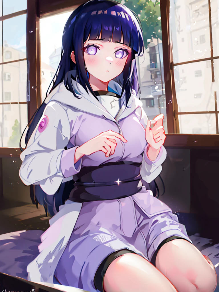 1girl, hinata, hyuuga hinata, sitting down