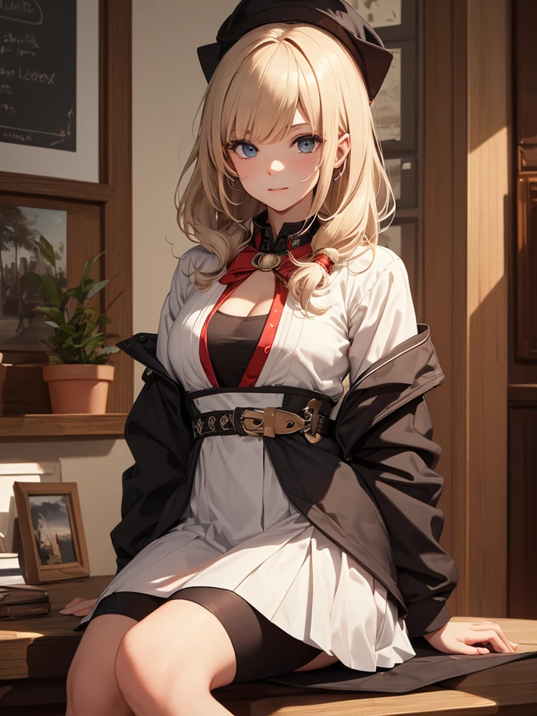 {safe:1.10}, best quality, masterpiece, highres, solo, {horn_arknights:0.90}, sitting, sitting on chair, chair, cowboy_shot, looking at viewer