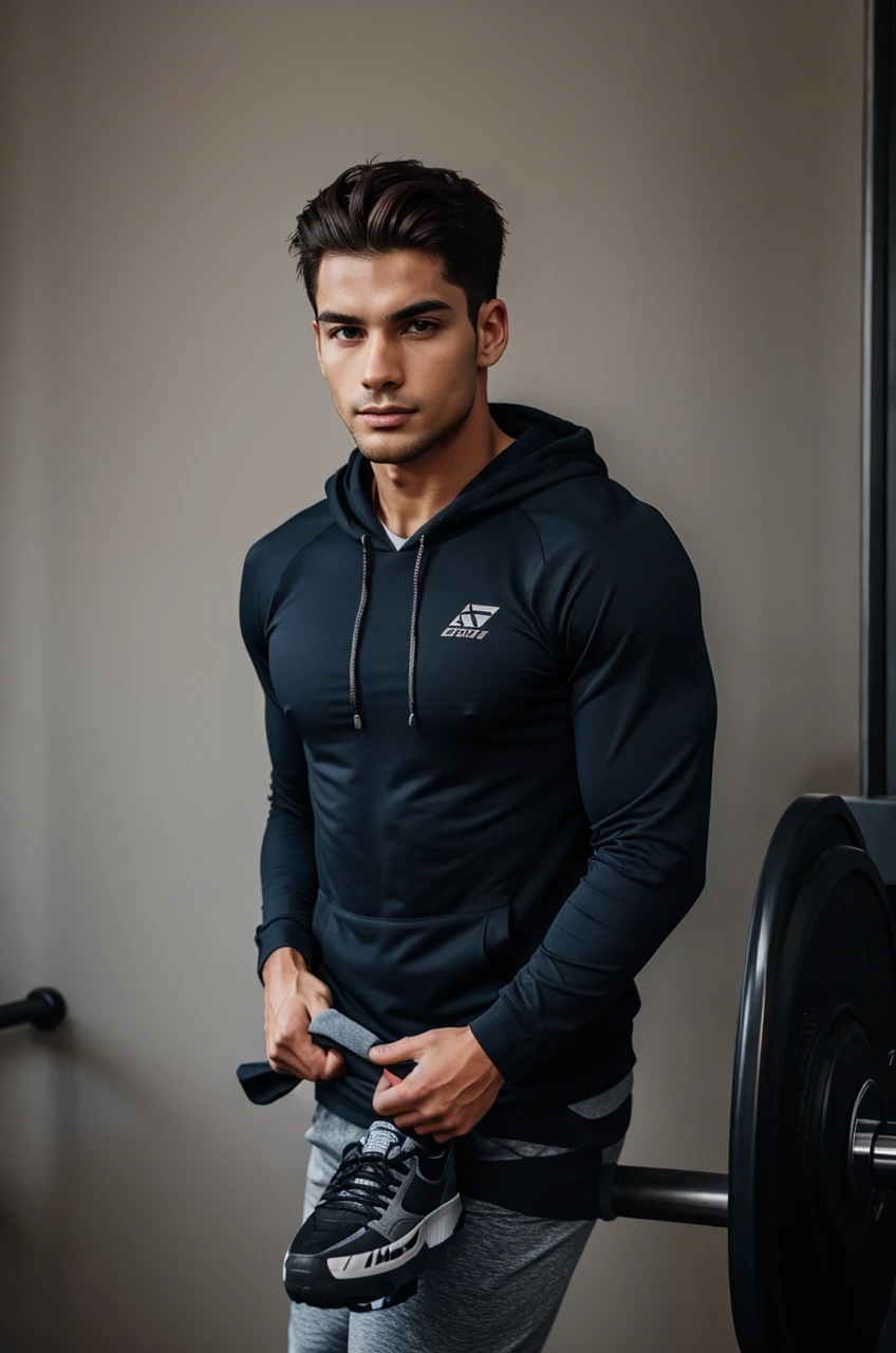 Looking like gym boy