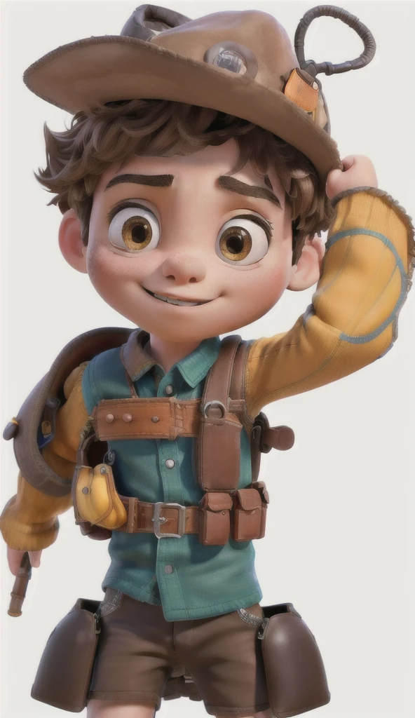 A photo realistic, highly detailed portrait of a boy wearing a tool belt, cinematic lighting, warm colors, intricate details, 8k, HDR, photorealistic, ultra-detailed, (best quality,4k,8k,highres,masterpiece:1.2),ultra-detailed,(realistic,photorealistic,photo-realistic:1.37)