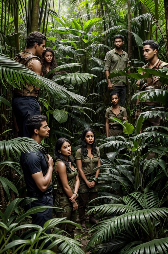 Five people in jungle guess the murder with suspense