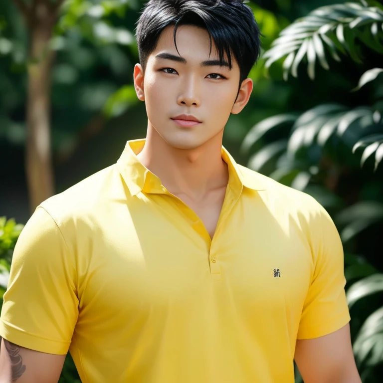 Asian man Araaf with black hair and denim shirt, Inspiration from Zhang Han, Chai Sukun, handsome man，black short hair, Handsome Chad Chin, Steve Zheng, Ryan Jia, Ruanjian, very handsome, Jinyoung Shin, Yanjun Chengt, Hong Jun Hyung, เด็กชายมีblack short hair, Ruean Jia is very beautiful.!, หลง ผู้ชายMohawk hairฮาราฟมองที่กล้อง, have a round face, Mohawk hair, ชายชาวเอเชียตะวันออกเฉียงใต้ที่have a round face, Profile picture, charming anime, Mohawk hair,black short hair, stereoscopic 8k,45 high quality colored lights,000,000,000 pixels, photo, post-trade photo, animation, Beautiful, realistic portraits in comfortable poses, Anime Asian man in real life, Handsome man with perfect body,Wear a jeans shirt., Freestyle photo of a handsome young man, beautiful asian man, The character is in her natural pose., 