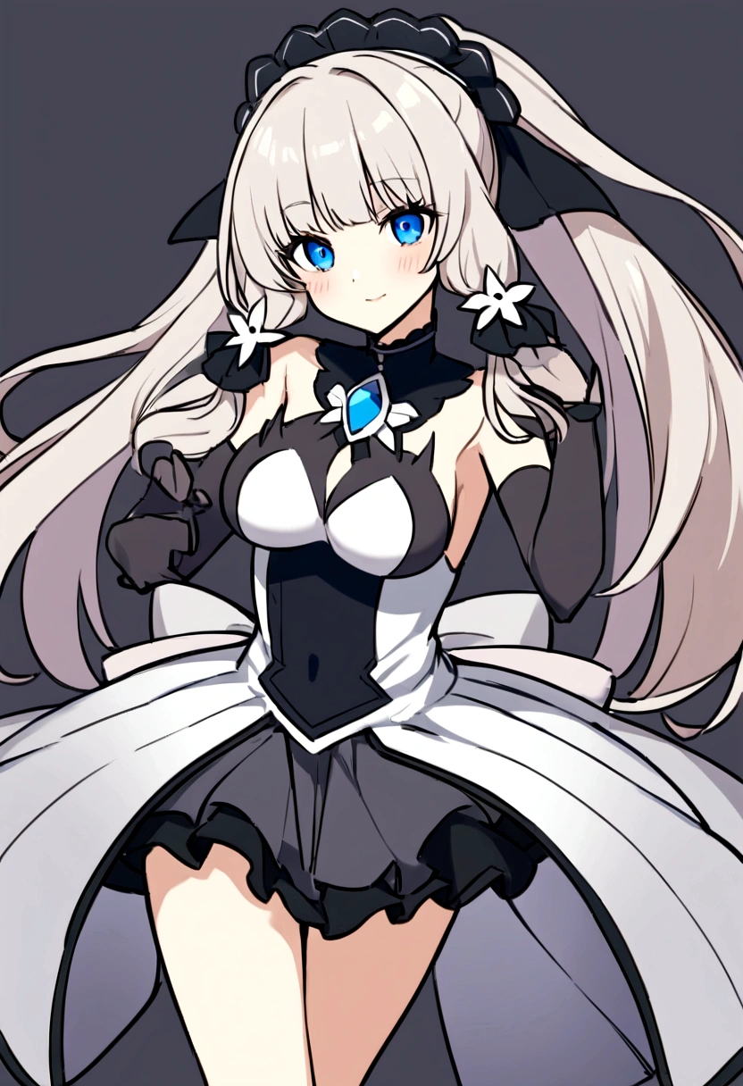 「Tomomi」Please draw a magical girl with the appearance and characteristics of。
髪は黄色でドリルツインテールが特徴is。
The weapon is a machete、The special moves are「Tilo Finale」is。
紅茶やケーキが好きでお上品な印象を持つキャラクターis。