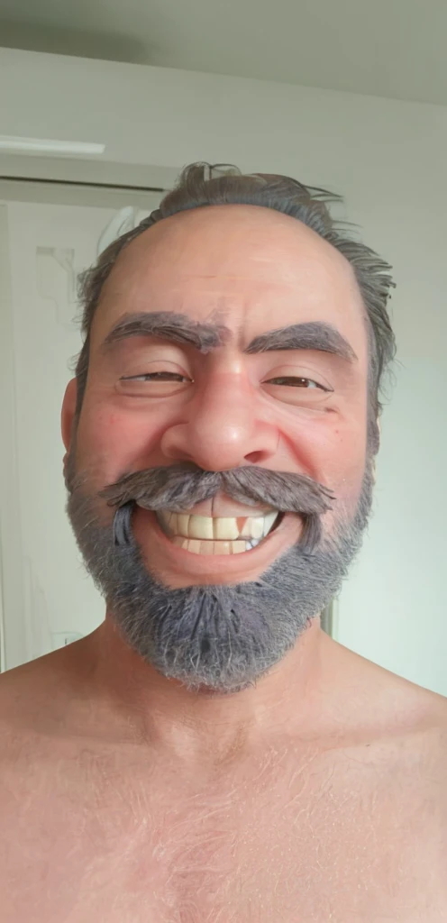 Disney-Pixar style, high resolution, fine detailing, best qualityer, 16K, hairs, plastic beard and moustache
