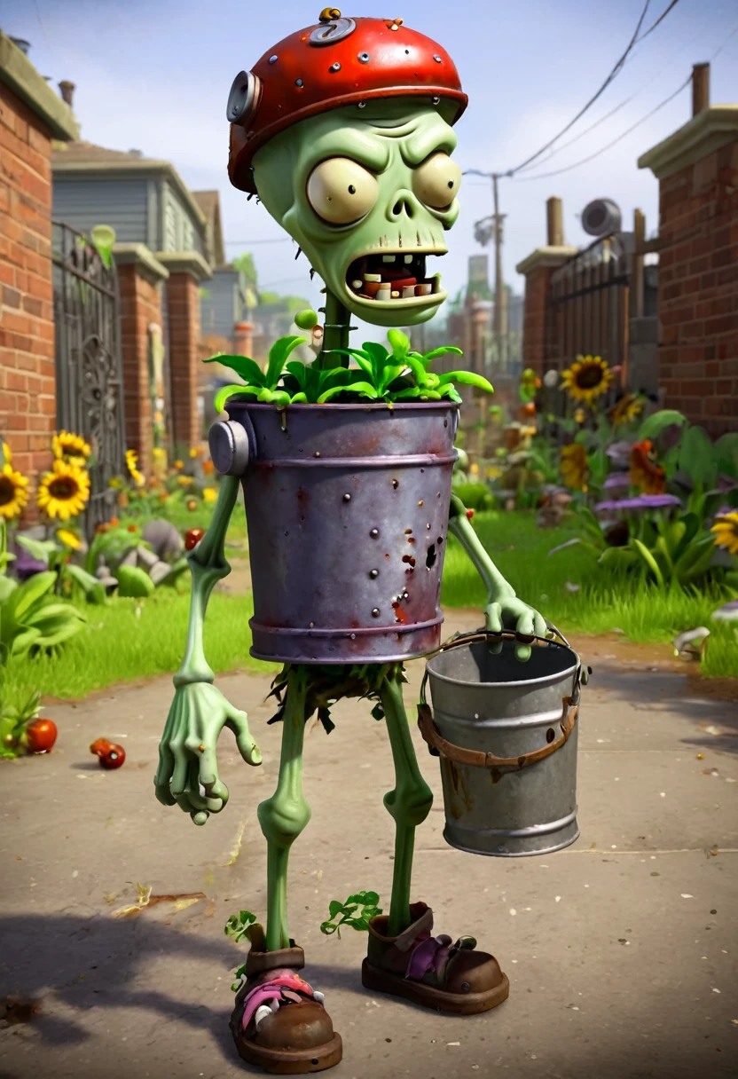 a Zombie dressed like Elvis Presley, hair, electric guitar, disco, game "Plants vs. Zombies", full body, cinematic still, cinemascope, best quality, masterpiece, very aesthetic, perfect composition, intricate details, ultra-detailed, vivid colors