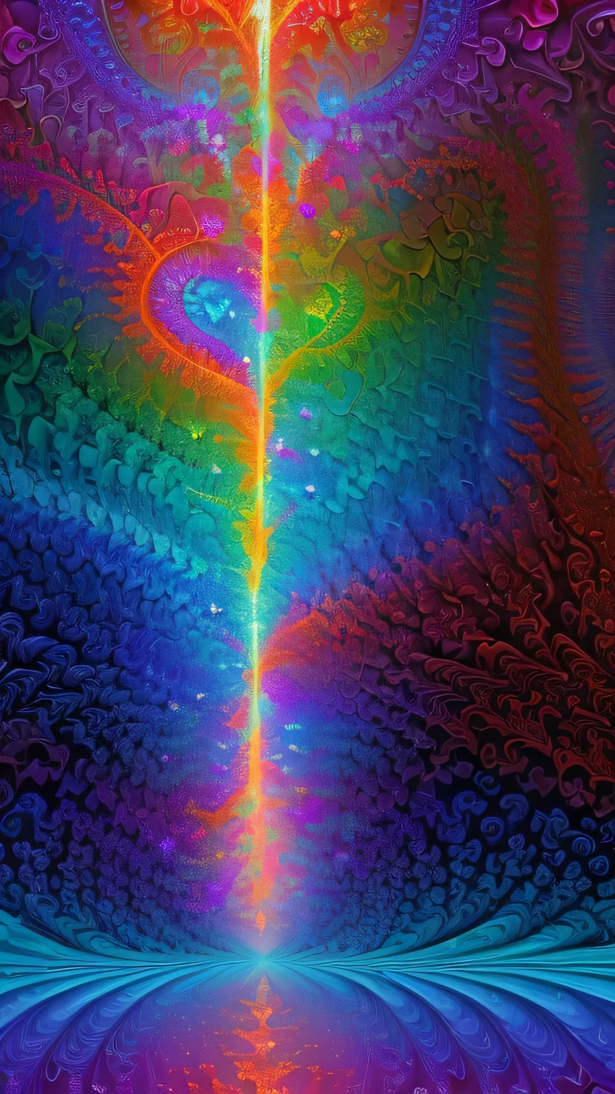 ((surrealism style)), (colorful magical energy flowing through the air, repeating fractal patterns, trippy:1.5), (rickety wooden building:1.1), (by a vast water fall in the dense jungle:1.3),, ((best quality)), ((masterpiece)), ((ultra realistic)), beautiful intricately detailed soft oil painting,