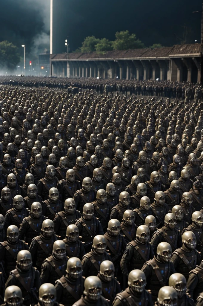 An army of 100,000 realistic undead 