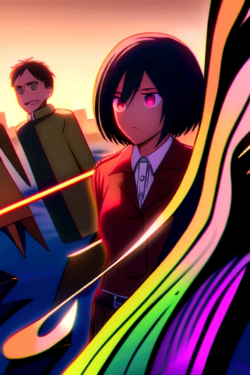 Attack on titan first scene eren mikasa meet up